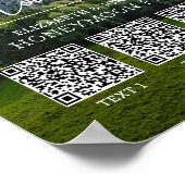 Honigmond Fonds moderner Bargeld QR-Code Poster (Ecke)