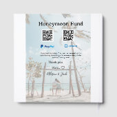 Honigmond-Fonds Venmo PayPal-Spende Q R Paar Gästebuch (Rückseite)