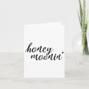 Honigmoonin-Braut und -Groom-Honeymoon _1 Karte