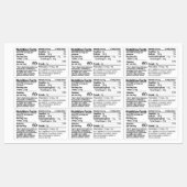 Honignahrung: Wasserdichte Kennzeichnung - Set von Etiketten (Blatt)