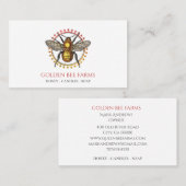 Honigprodukte der Bienenzucht Visitenkarte (Vorne/Hinten)