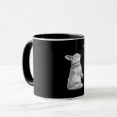 Honigrabbe und Hummeln| Bunny Lover Geschenk Tasse (Vorderseite Links)