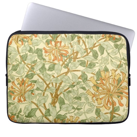 Honigsauce mit grünen Blätter Laptopschutzhülle (Vorderseite)