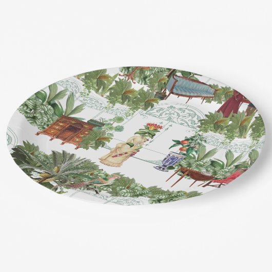 Honigsauckel in Gewartet | weiß Pappteller (Schrägansicht)