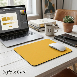 Honigsenf einfarbig mousepad