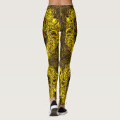 Honigspurblüte abstrakt leggings (Rückseite)