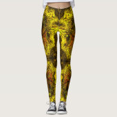 Honigspurblüte abstrakt leggings (Vorderseite)