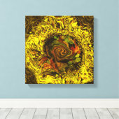 Honigspurblüte abstrakt leinwanddruck (Insitu (Holzboden))