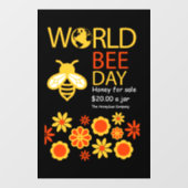 Honigtag, 20. Mai Fensteraufkleber (Blatt)