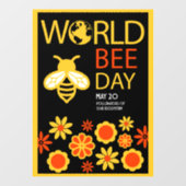 Honigtag, 20. Mai Fensteraufkleber (Blatt)