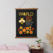 Honigtag, 20. Mai Wandteppich Mit Holzrahmen (Schlafzimmer)
