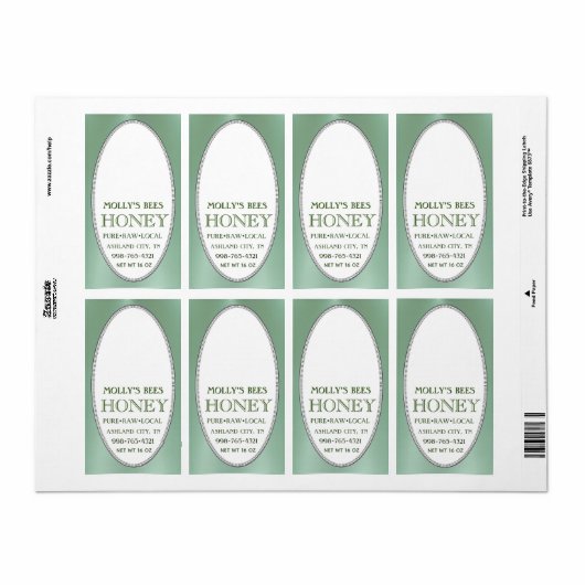 Honigtau mit Grenzadresse oder grüner Versandadres (Vorne)