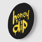 Honigtaube Große Wanduhr (Winkel)