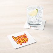 Honigtaube Rechteckiger Pappuntersetzer (Vor Ort)