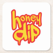 Honigtaube Rechteckiger Pappuntersetzer (Vorderseite)