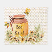 Honigtopf der Bienenart Fleecedecke (Vorderseite (Horizontal))