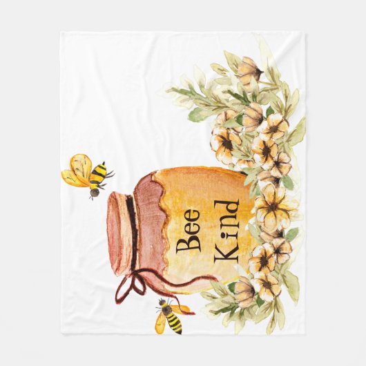 Honigtopf der Bienenart Fleecedecke (Vorderseite)