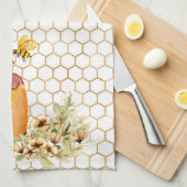 Honigtopf der Bienenart Geschirrtuch (Viertel Falte)