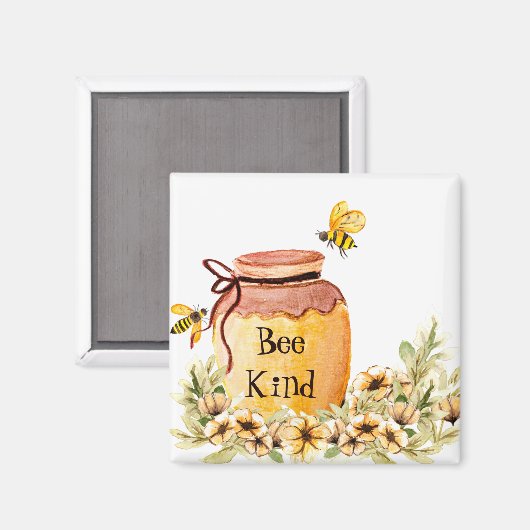 Honigtopf der Bienenart Magnet (Vorderseite/Rückseite)