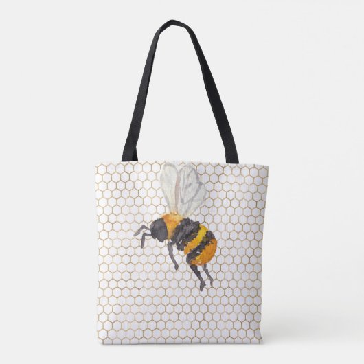 Honigtopf der Bienenart Tasche (Rückseite)