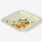 Honigtopf für Honigwaben und Bienen Pappteller (Gewinkelt)