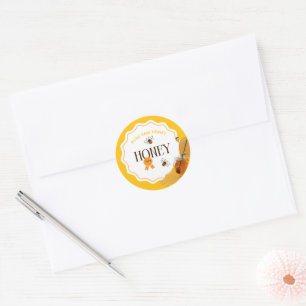 Honigtopf Honigbiene Waben Biene Imkerei Runder Aufkleber