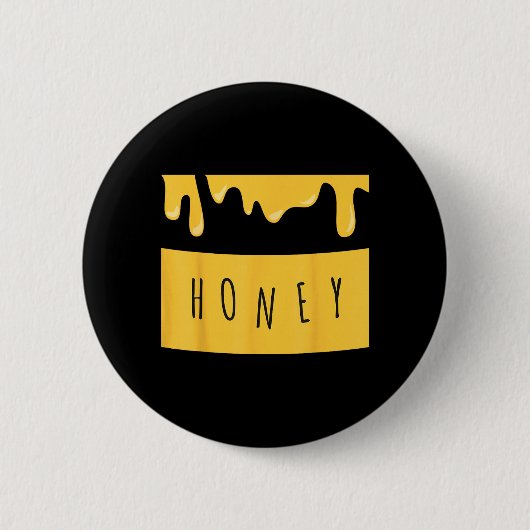 Honigtopf-Honigglas-Kostüm Button (Vorderseite)
