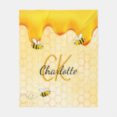 Honigtropfen für Bienen Fleecedecke (Vorderseite)