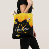 Honigtropfen für schwarze Bienen Tasche (Von Nahem)