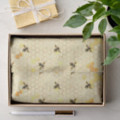 Honigwabe Bee Sunflower Muster Honig Seidenpapier (Geschenk)
