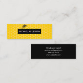 Honigwabe / Bienen Mini Visitenkarte (Vorne/Hinten)