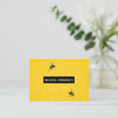 Honigwabe / Bienen Visitenkarte (Stehend Vorderseite)