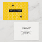 Honigwabe / Bienen Visitenkarte (Vorne/Hinten)