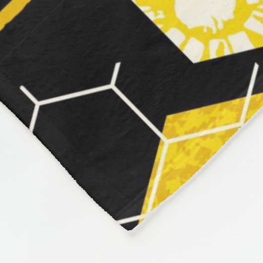 Honigwabe! Fleecedecke. Fleecedecke (Ecke)