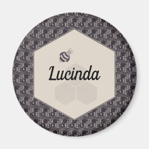Honigwabe Personalisierte Hummelwabenkraube Magnet