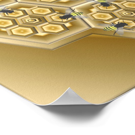 Honigwabe Poster (Ecke)