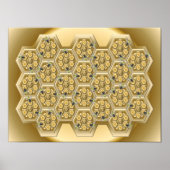 Honigwabe Poster (Vorne)