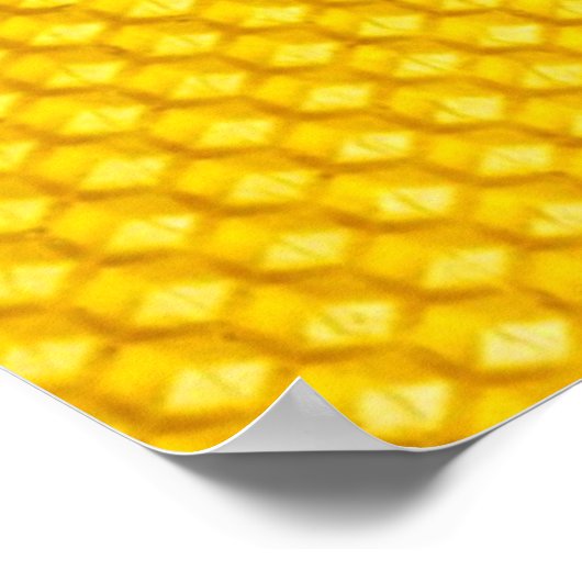 Honigwabe Poster (Ecke)