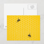 Honigwabe Postkarte (Vorne/Hinten)