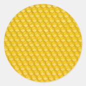 Honigwabe Runder Aufkleber (Vorderseite)