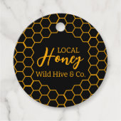 Honigwabe - Schwarzer oder weißer Hintergrund Geschenkanhänger (Vorderseite)
