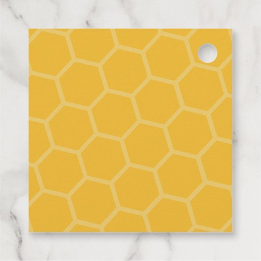 Honigwabe soll Hochzeit sein Geschenkanhänger (Rückseite)