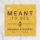 Honigwabe soll Hochzeit sein Geschenkanhänger (Vorderseite)