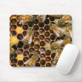 Honigwabe und Bienen-Mousepad Mousepad (Mit Mouse)
