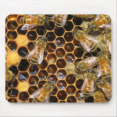 Honigwabe und Bienen-Mousepad Mousepad (Vorne)