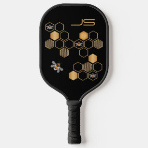 Honigwabe und Bienen Pickleball Schläger