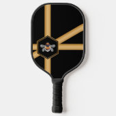 Honigwabe und Bienen Pickleball Schläger (Rückseite)