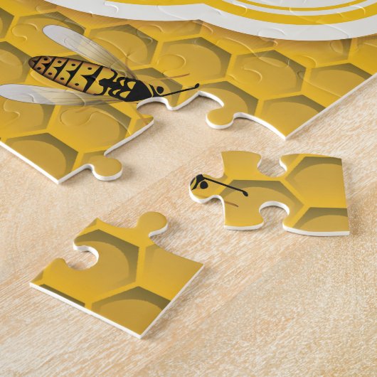 Honigwabe und Bienen Puzzle (Seite)