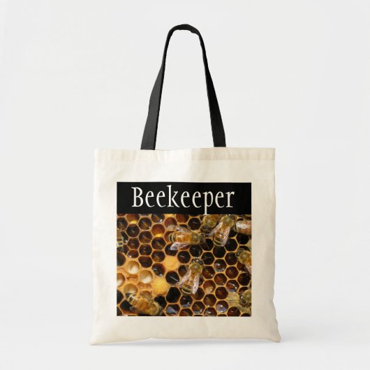 Honigwabe und Bienen-Tote-Beutel Tragetasche (Vorne)
