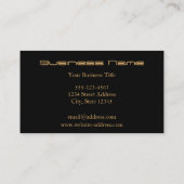 Honigwabe und Bienen Visitenkarte (Rückseite)